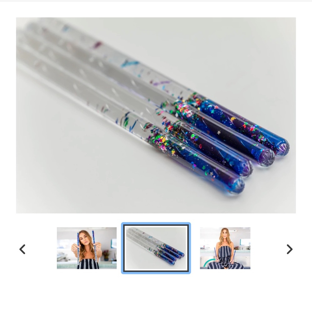 SET OF 3 !!! 🦋 Glitter Meditation Wand 🦋 NWT - Picture 9 of 9
